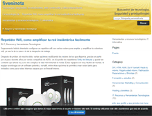 Tablet Screenshot of fiveninots.com